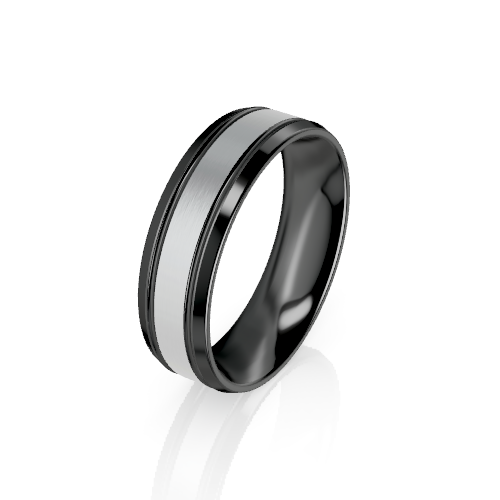 Black Zirconium Wedding Rings & Bands for Men's | Infinity Rings